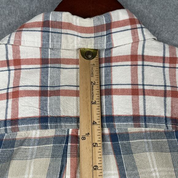 Chaps Seacoast Wash Shirt Large Colorful Plaid Button Up Short Sleeve New NWT - Picture 9 of 10